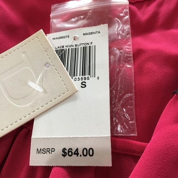 pleione Magenta Sleeveless NWT Size Small - Picture 7 of 7